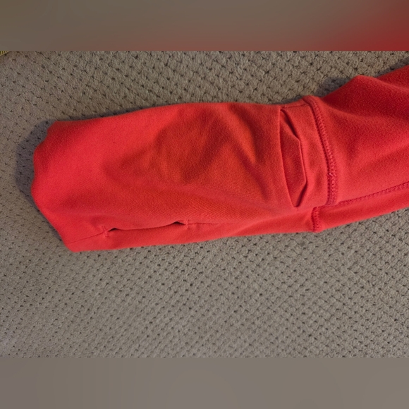 Brooks Long Sleeve Funnel Neck Hooded Shirt Coral women's Size Medium Preowned - Picture 10 of 13